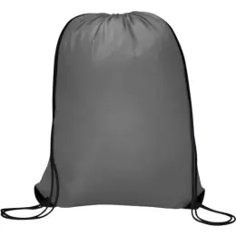 Symphony 210D Drawstring Bag Grey Unbranded